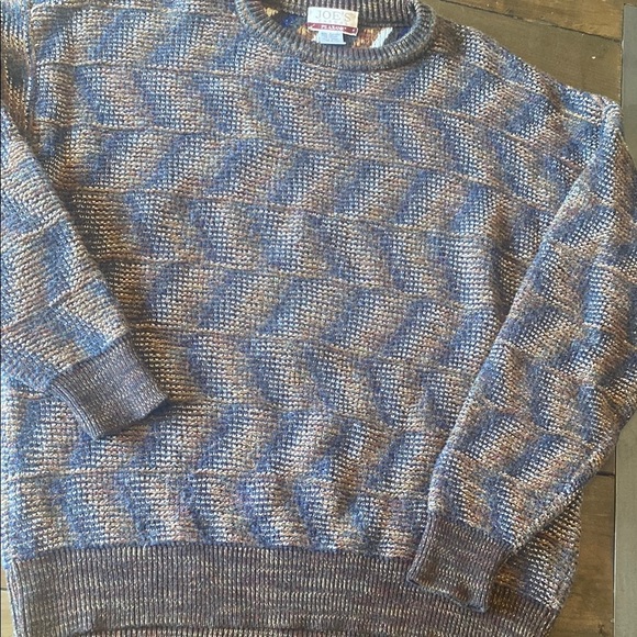 Joes casual Joseph A Bank wool blend crew neck sweater grandpa core vintage xL - Picture 1 of 4